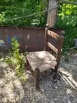 Chaise paillée enfant