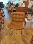 Chaise space age 70s chrome et skai 