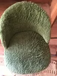 chaise verte année 70