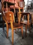 Chaises vintage en bois 