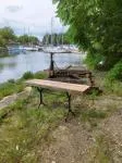 Console fer forgé et chêne