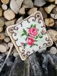 Coussin vintage roses