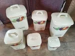Ensemble pots d'épices liseré doré 