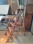 Escabeau bois années 50