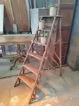 Escabeau bois années 50