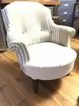 fauteuil bergère chapeau 