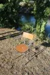 Fauteuil chrome et formica 60's