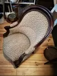 Fauteuil Crapaud tapisserie d'origine