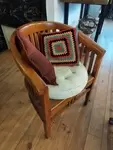 Fauteuil en bois massif 