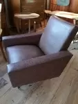 Fauteuil en skai 70s