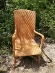 Fauteuil vintage en osier