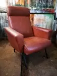 Fauteuil vintage skai