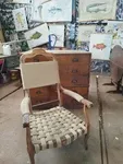 Fauteuil voltaire en corde 