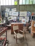 Fauteuil voltaire en corde 