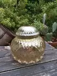 Globe en verre moulé 70's