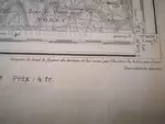 Gravure Chartier carte de Paris VII 1943