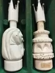 Jeu d'échec mignonettes années 70 