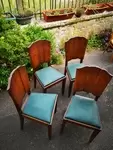 Lot de 4 chaises vintage 