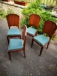 Lot de 4 chaises vintage 