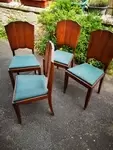 Lot de 4 chaises vintage 