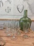 Lot de 8 verres années 50 