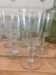 Lot de 8 verres années 50 