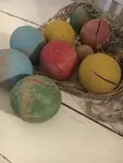 Lot de boules de pétanque en bois