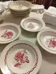 Lot de quatre assiettes Sarreguemines