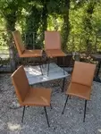 Lot de quatre chaises design 60s