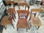 Lot de six chaises bistro