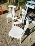 Lot quatre chaises bistro