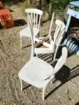 Lot quatre chaises bistro