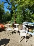 Lot quatre chaises bistro