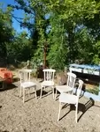 Lot quatre chaises bistro