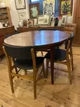Lot quatre chaises mid century 