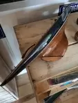 Maquette de voilier avec mât et voiles 