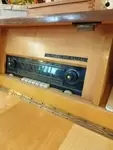Meuble radio la voix de son maitre années 50