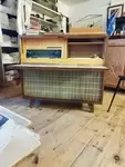 Meuble radio la voix de son maitre années 50