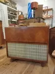 Meuble radio la voix de son maitre années 50