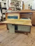 Meuble radio la voix de son maitre années 50