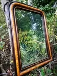 Miroir ancien en platre