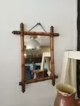 Miroir bambou vintage