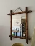 Miroir bambou vintage