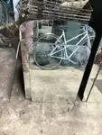Miroir de vestiaire d'usine 