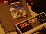 Nintendo NES, câbles et un jeux 