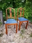 Paire de chaises art déco