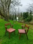 Paire de chaises bridge