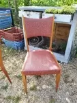 Paire de chaises design 60