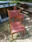 Paire de chaises design 60