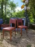 Paire de chaises design 60